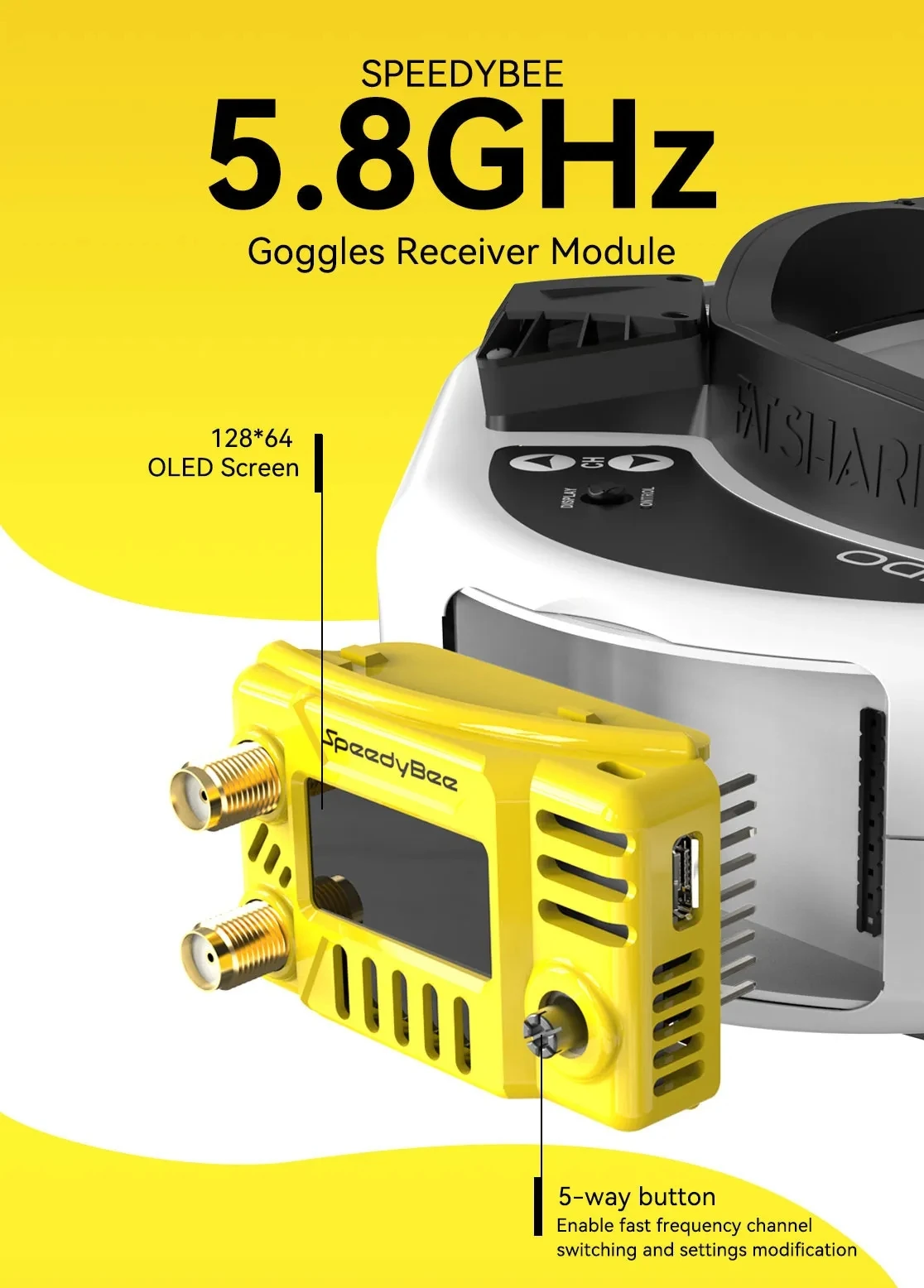 Drone Compass - Модуль для FPV-очков SpeedyBee 5.8ГГц -